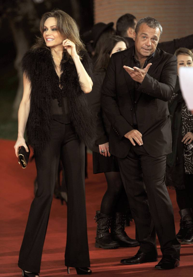 Francesca Neri e Claudio Amendola alla prima de "Il cuore grande delle ragazze" al Roma Film Festival (2011)