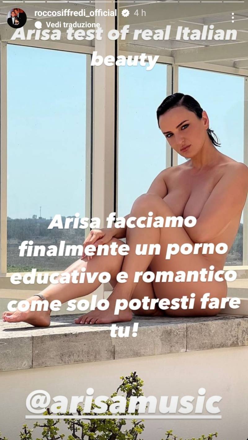 Arisa Rocco Siffredi social