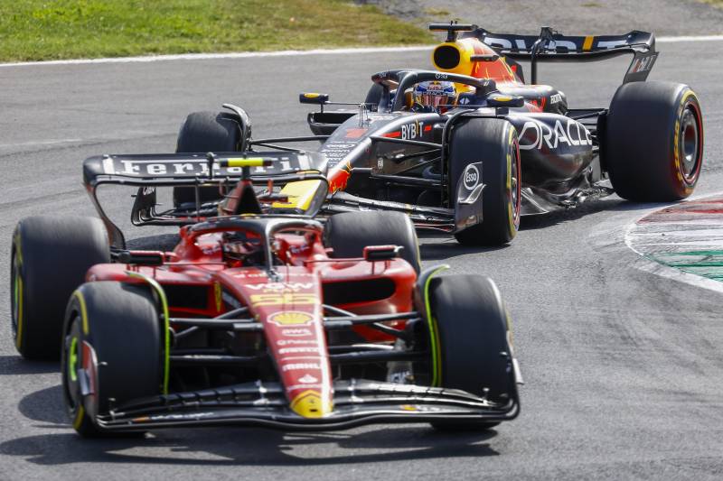 Sainz Verstappen duello GP Italia