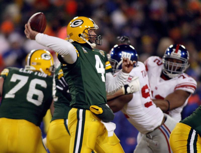 Favre Giants Packers 2008