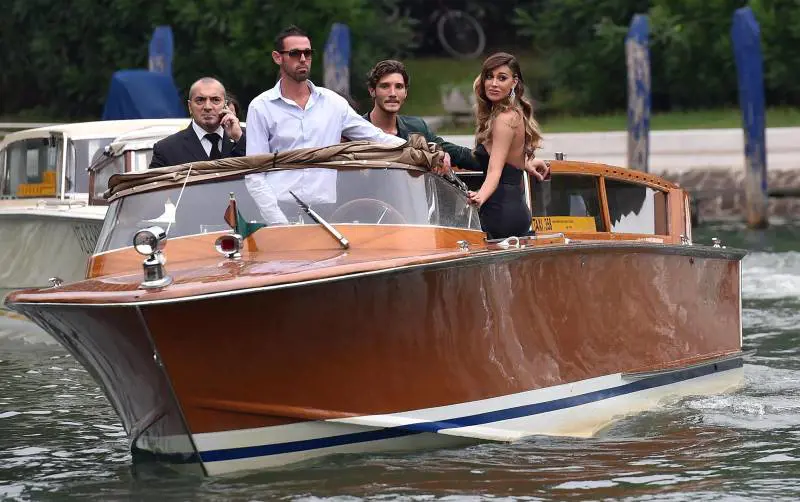 De Martino e Belen alla mostra del Cinema di Venezia (2014)