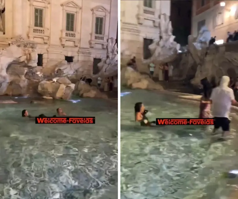 "Davvero è vietato?": denunciati 3 turisti per un tuffo nella Fontana di Trevi