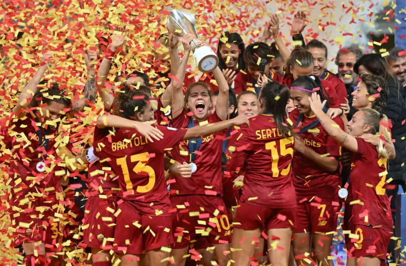 La Roma delle campionesse d'Italia al debutto sulla scia dell'entusiasmo (via Figc)
