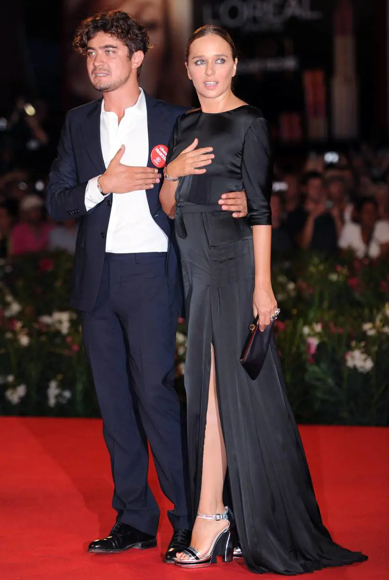 Golino e Scamarcio alla prima del film "Carnage" alla mostra di Venezia 2011.