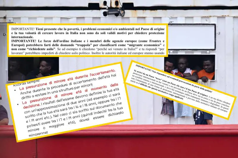 "Se lo dici non avrai asilo...". Così le Ong "istruiscono" i migranti