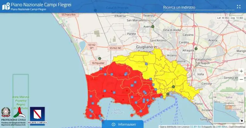 Sisma nei Campi Flegrei ed eruzione del Vesuvio: ecco dove andrebbero gli sfollati