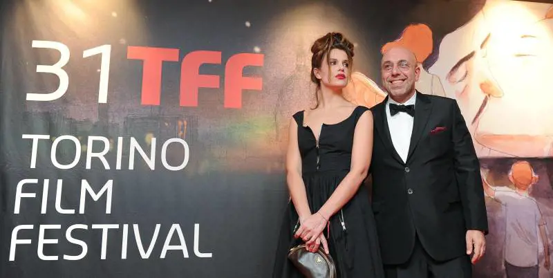 Paolo Virzì e Micaela Ramazzotti all'inaugurazione del 31° TFF al Lingotto, Torino (2013)