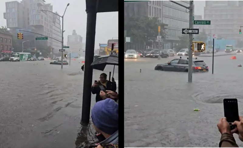 Nubifragi a New York, città paralizzata e allagamenti, la furia dei cittadini