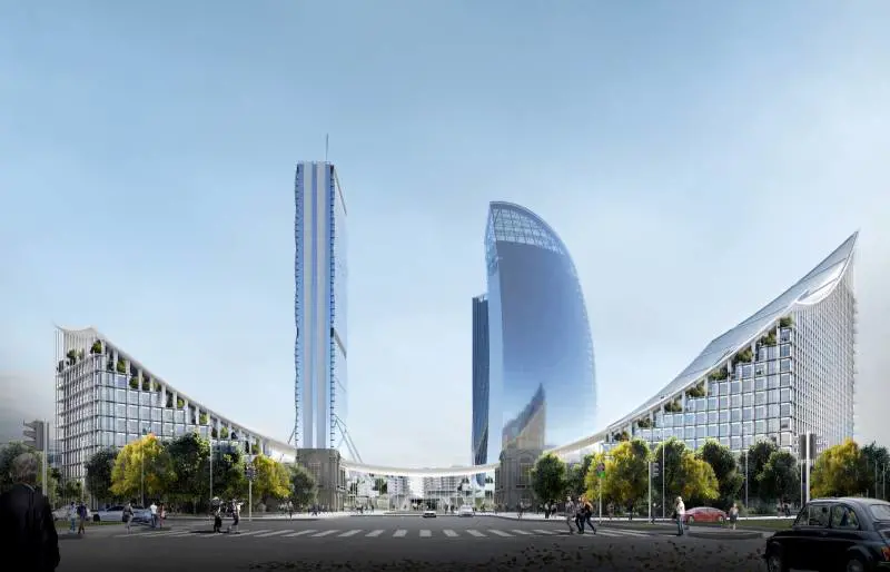 Dopo i tre grattacieli ecco il palazzo-onda