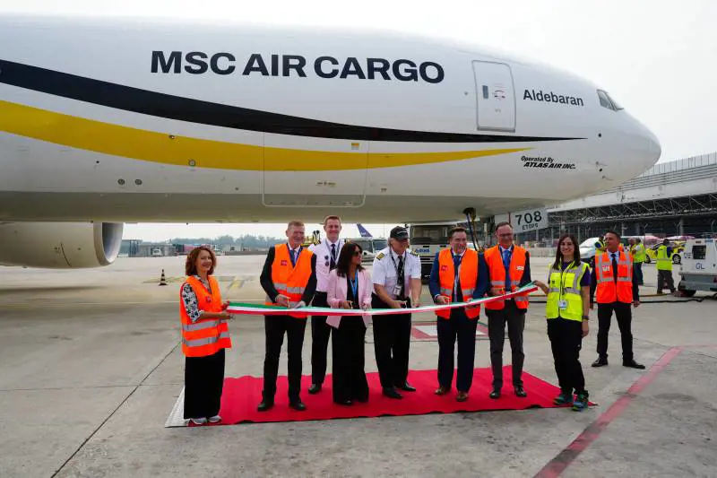 Decollato da Malpensa per Tokio il primo volo diretto di Msc Air Cargo 