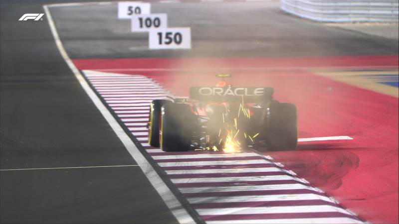 F1 Qatar gara Perez fuoripista