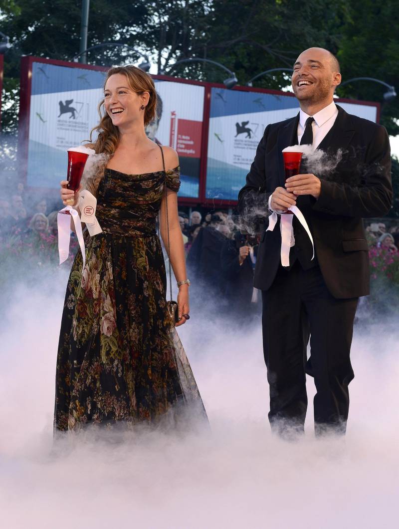 Cristiana Capotondi e Andrea Pezzi alla Mostra del cinema di Venezia (2014)