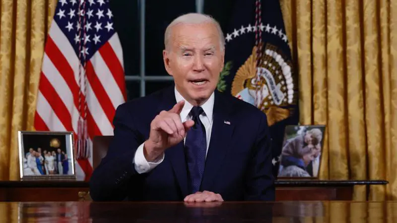 Biden parla al mondo e alla nazione: "Siamo indispensabili, Hamas-Putin asse del male"
