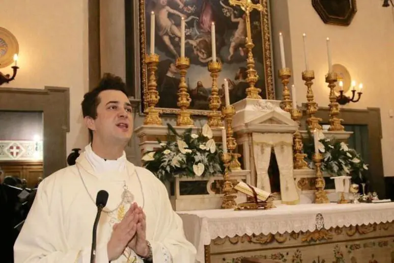 L'ormai ex-parroco Francesco Spagnesi