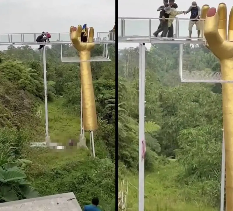 Crolla il ponte di vetro e i turisti precipitano nel vuoto: il video della tragedia