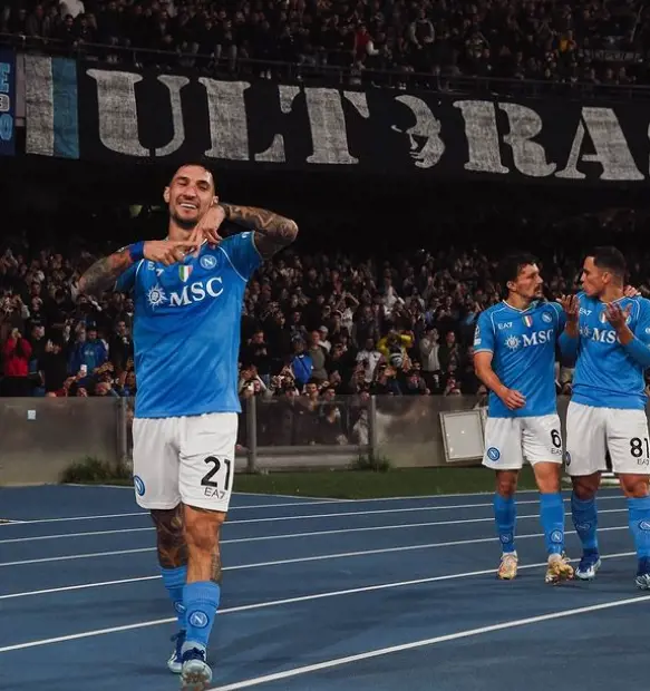 L'esultanza di Politano non basta, ma quanta qualità (via Ssc Napoli)