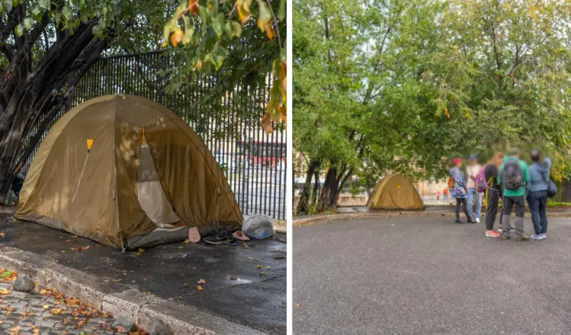 Accampamento, rifiuti e degrado. Così Roma accoglie i turisti