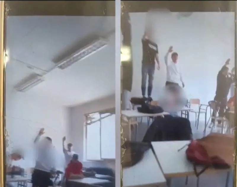Saluto romano in un liceo di Roma. Il prof: "Solo folklore"