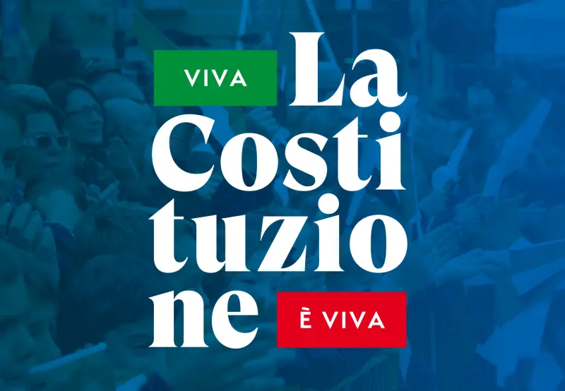 Il logo del progetto "Viva la Costituzione, la Costituzione è Viva!"