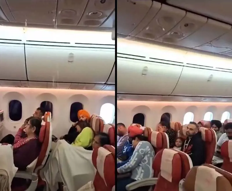 La cascata d'acqua dalle cappelliere, paura a bordo dell'aereo