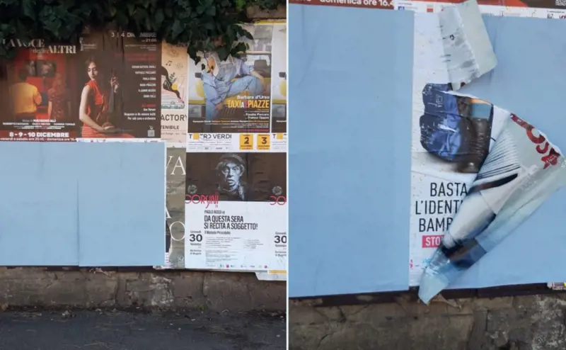 "Stile sovietico...". A Firenze la censura dem: rimossi i manifesti Pro vita
