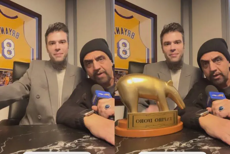 "Ma che rottura di pa....". Fedez sbotta per l'ennesimo tapiro d'Oro