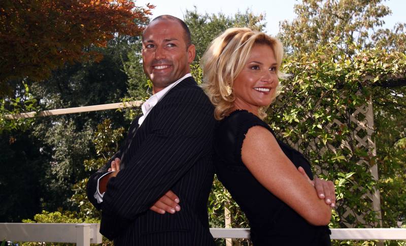 Stefano Bettarini e Simona Ventura alla presentazione del programma tv 'Quelli che il calcio (2009)