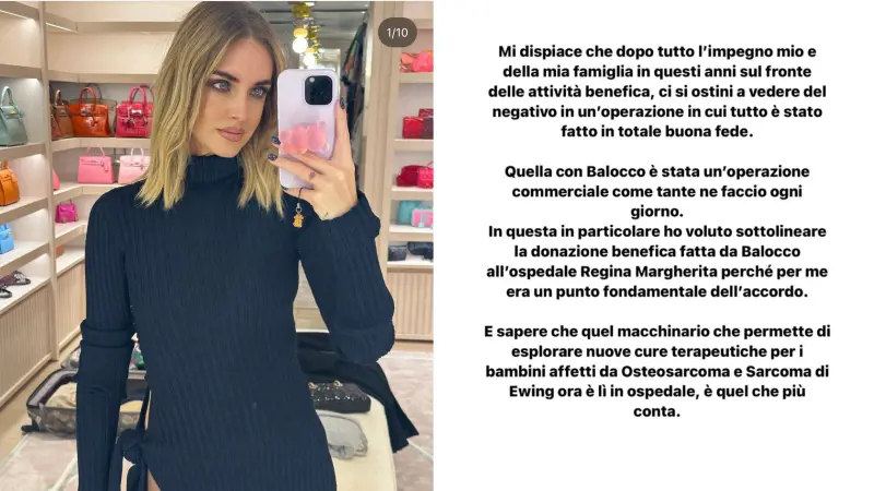 "Comunicazione fraintesa". Tutto quello che la Ferragni non dice