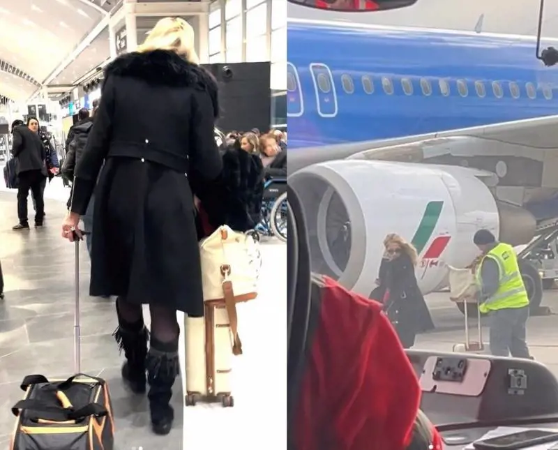 "Dov'è il mio autista?". Lo show in aeroporto di Valeria Marini: cos'è successo