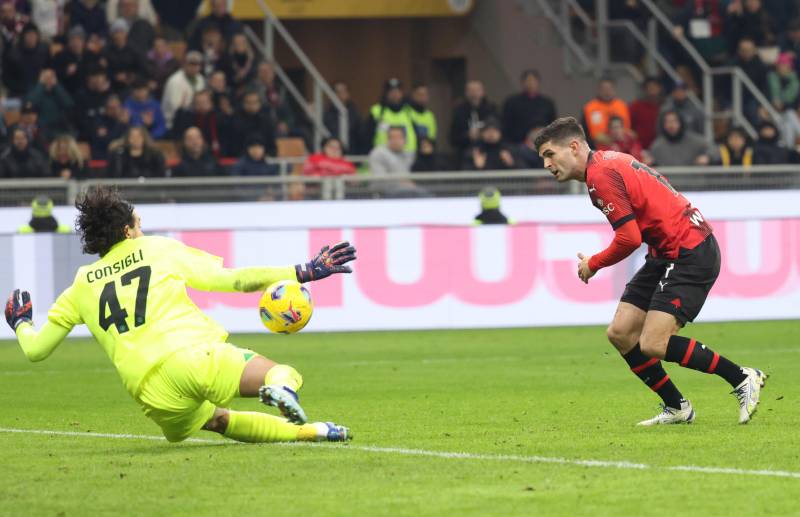 Pulisic gol Milan Sassuolo