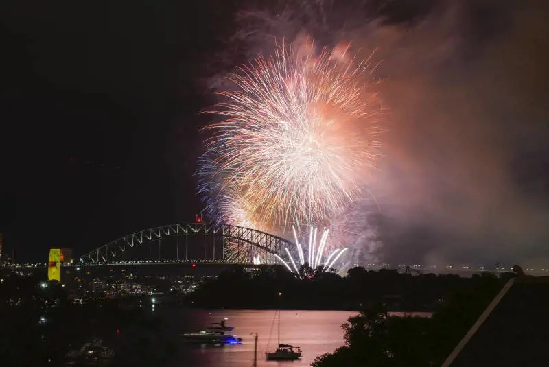 Spettacolo pirotecnico a Sydney