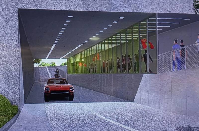 Rendering tunnel autodromo Monza