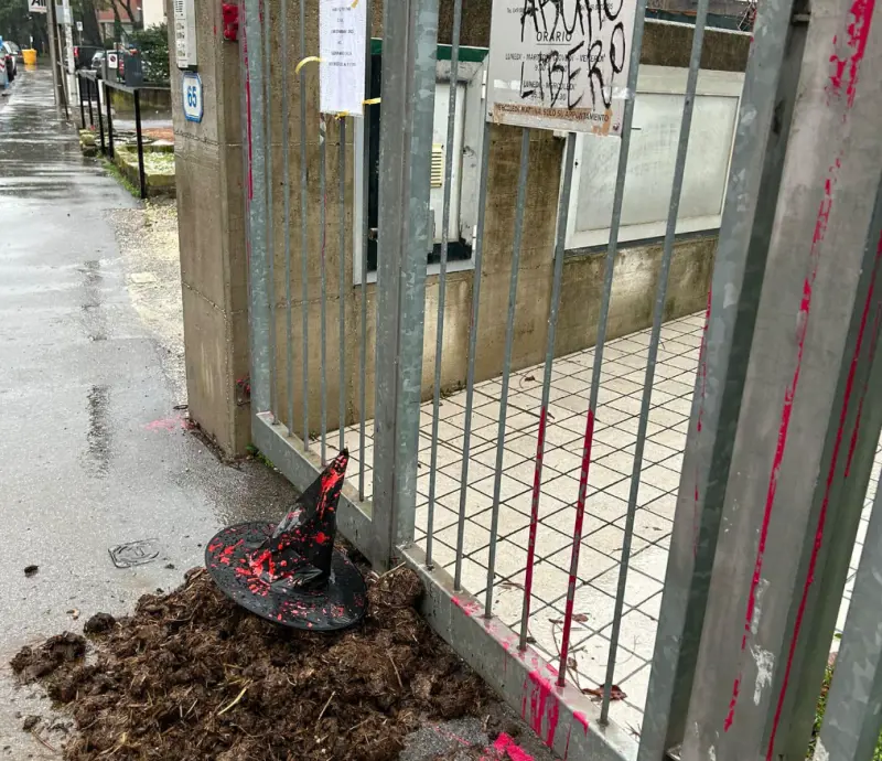 Letame e insulti contro il centro Pro Vita: raid transfemminista a Padova