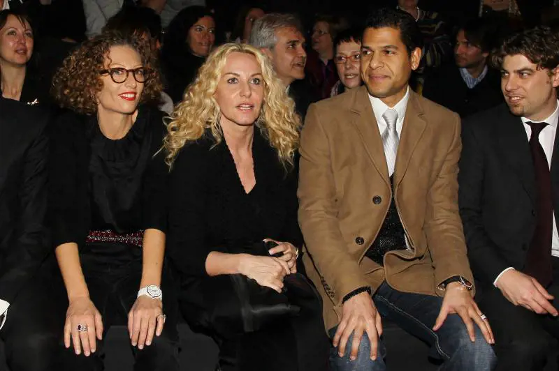  Antonella Clerici e Eddy Martens alla sfilata di Elena Mirò a Milano (2011)  