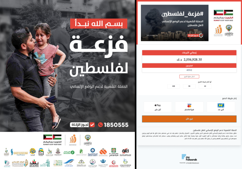 Campagna per fondi Hamas