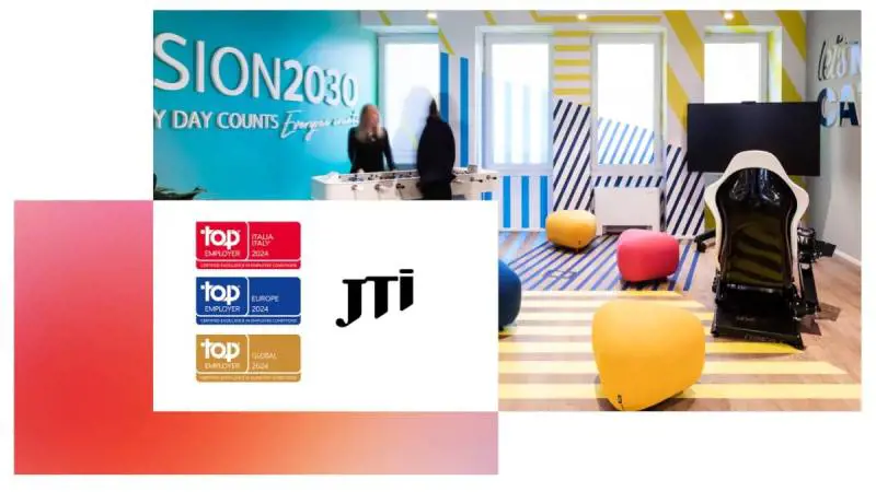 Top Employers 2024, JTI Italia si conferma per il 14esimo anno di fila