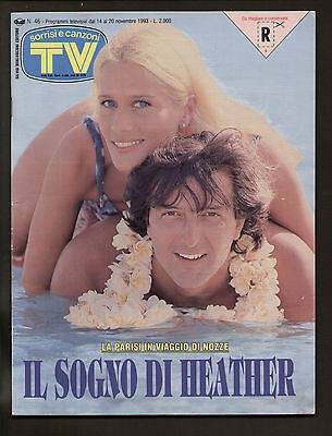 Tv Sorrisi e Canzoni dedica la copertina alla coppia subito dopo le nozze (1994)