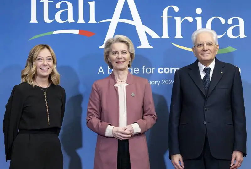 Via al summit sull'Africa. L'Ue: "Sì al Piano Mattei"