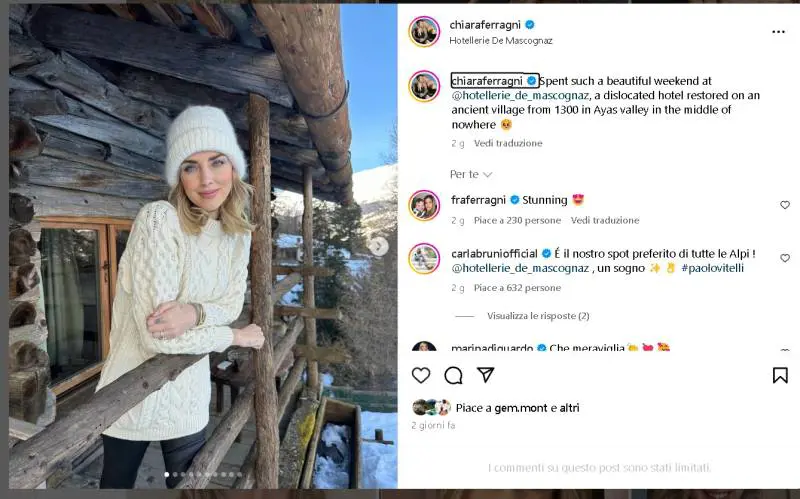 Foto della Ferragni in vacanza, una pioggia di critiche. E l'hotel corre ai ripari