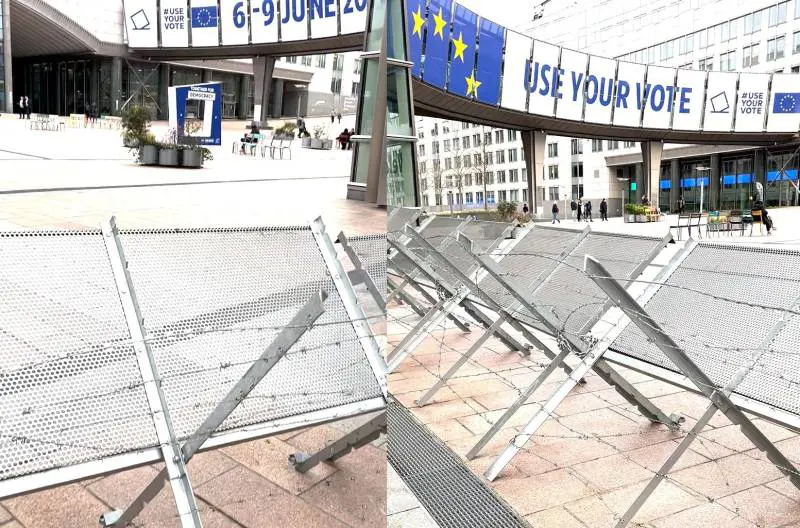 "La risposta di Bruxelles agli agricoltori? Filo spinato all'Europarlamento"
