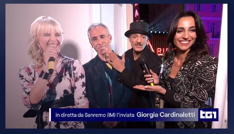 "Jalisse all'Ariston", ma al Tg1 ci sono i cartonati: cosa è successo con Fiorello