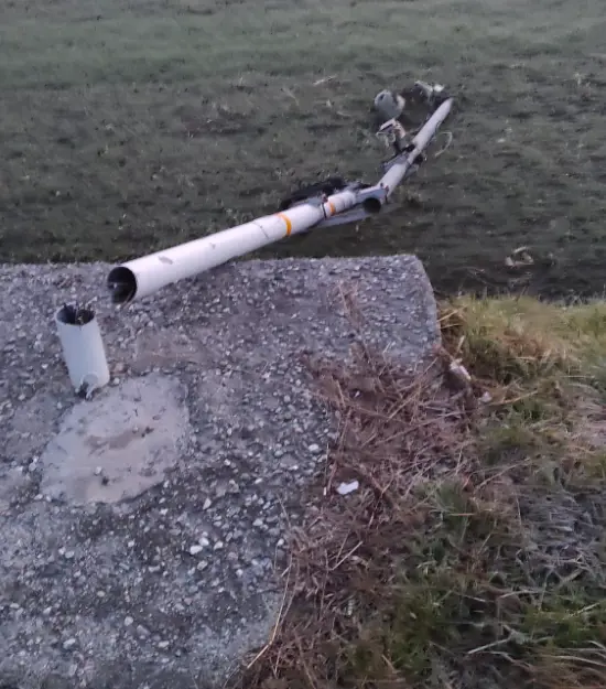 Nuovo autovelox segato nella notte: il "ritorno" di Fleximan