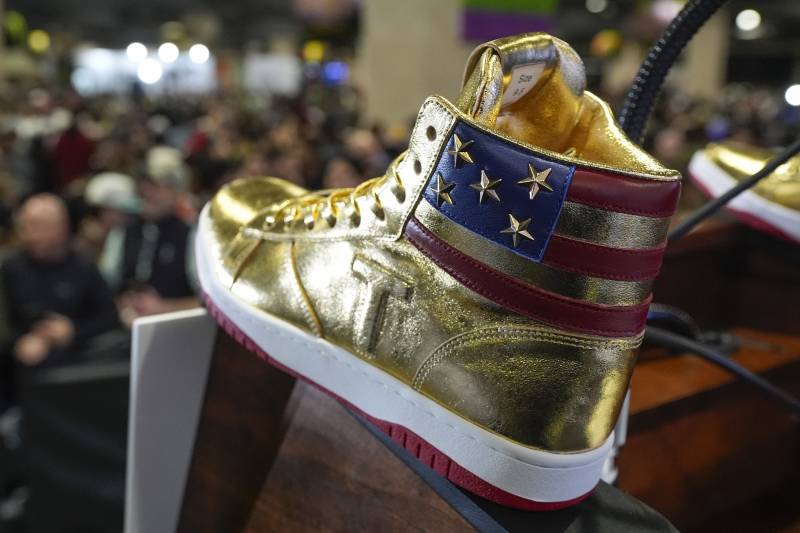 Gold Trump Sneakers 2
