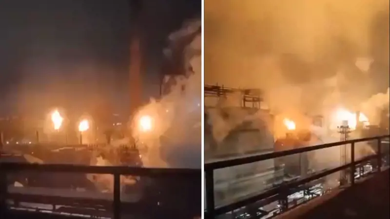 Blitz ucraino nella notte: colpita dai droni un'acciaieria russa
