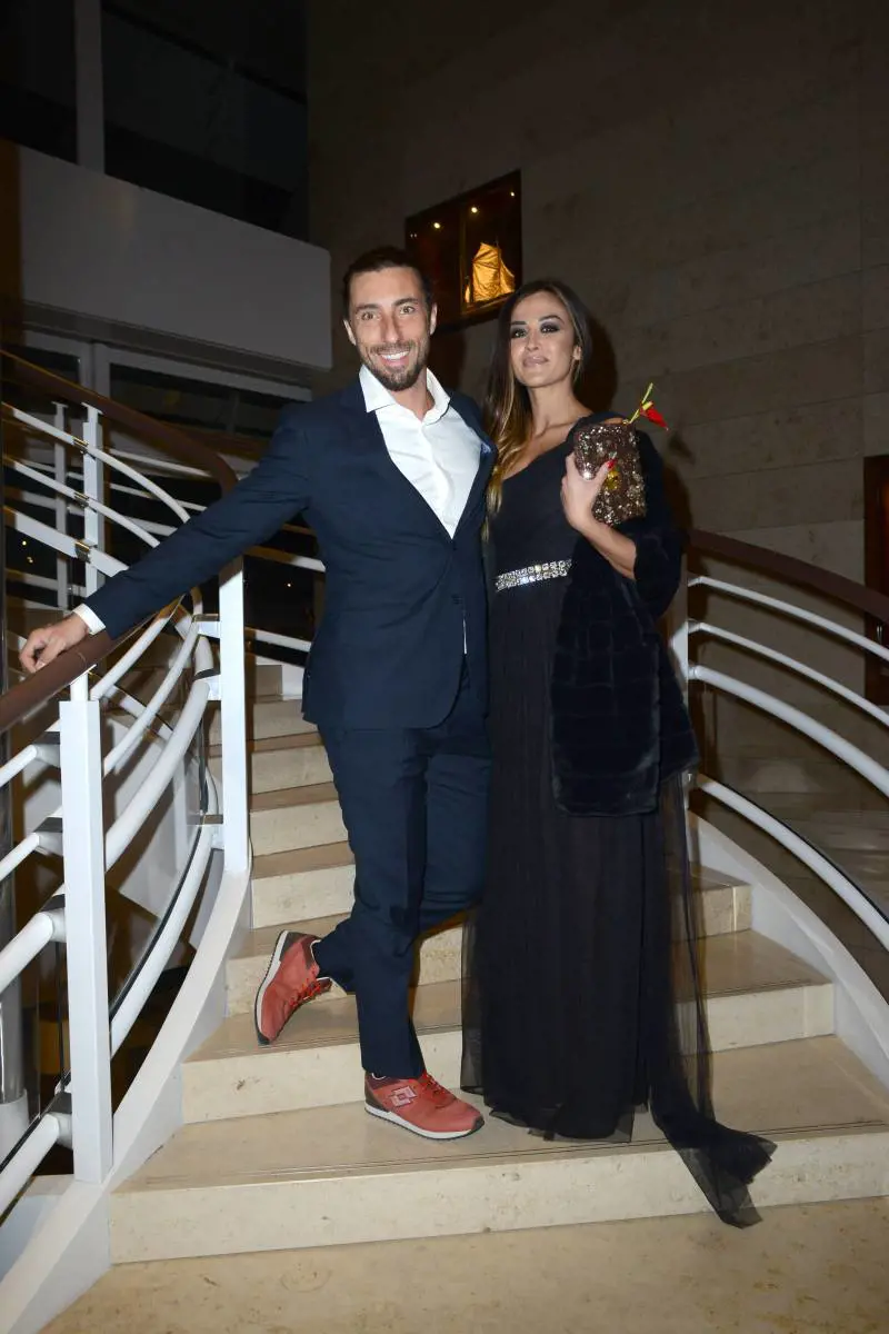 Vittorio Brumotti e Giorgia Palmas alla cena di gala allo Yachting Club in occasione del Monte Carlo Film Festival de la Comedie (2017)