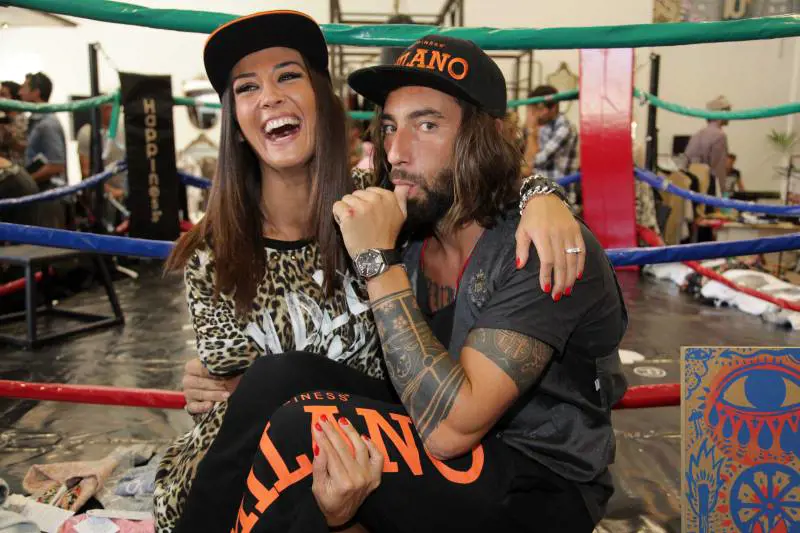 Vittorio Brumotti e Giorgia Palmas all'evento Happiness a Milano (2013)