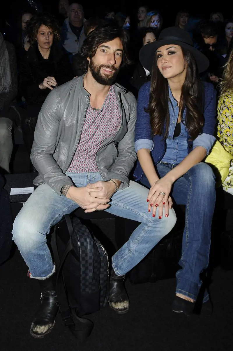 Vittorio Brumotti e Giorgia Palmas alla Milano Fashion Week da Massimo Rebecchi (2015)
