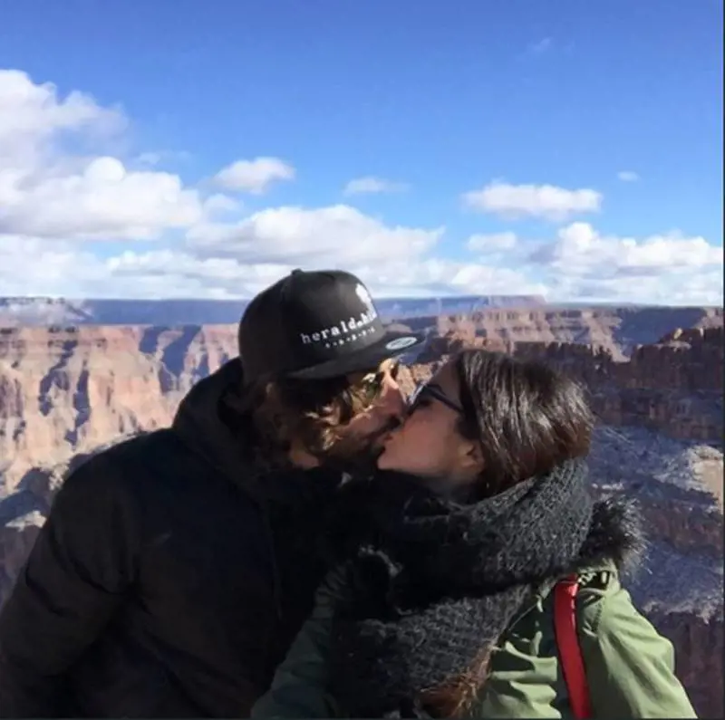 Vittorio Brumotti e Giorgia Palmas nel Grand Canyon a Natale 2015