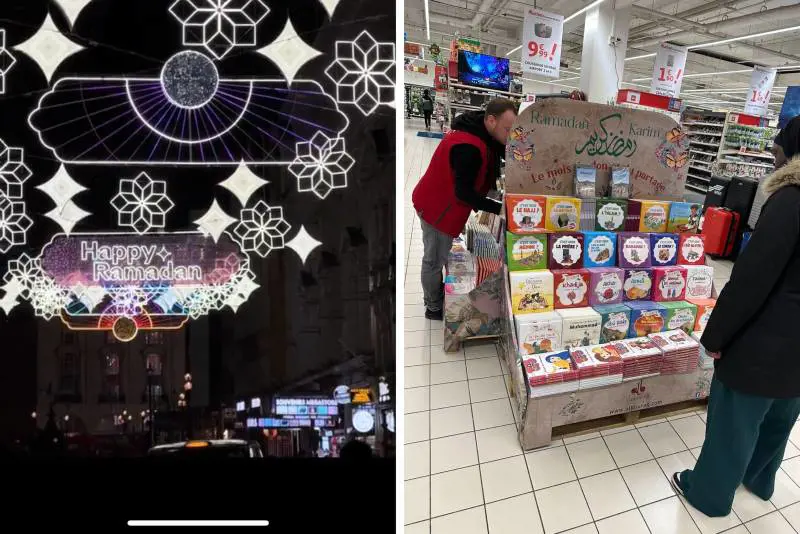 Le luminarie a Londra e i libri in Francia