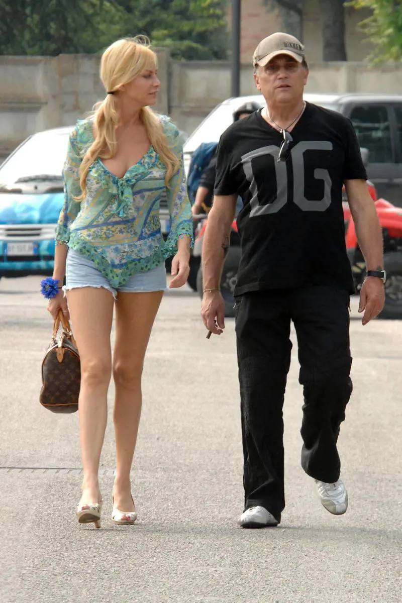 Andrea Roncato e Stefania Orlando, ormai divorziati, si incontrano a Roma (2007)